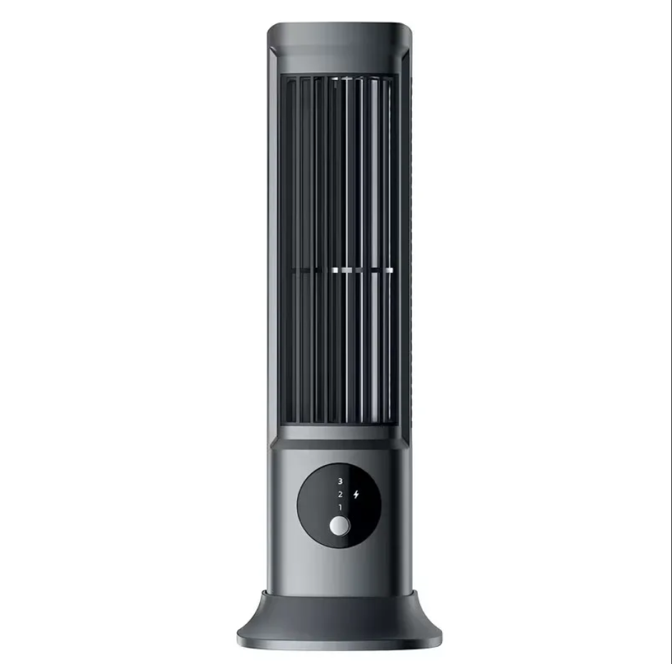 AOFEN Desktop Tower Fan, 2026 New Cross-Border Bladeless Desktop Tower Fan, Dual-Use for Desk or Floor, Air Circulation Fan for Dorm, Bedroom, Study, Living Room, Small Home Use