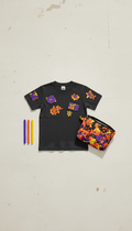Sticker Orange Graffiti Zip Pouch Tee Set