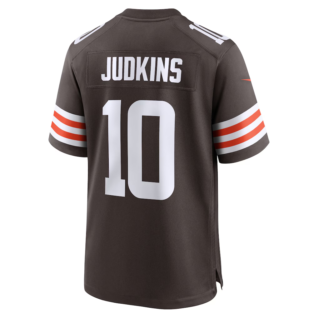 My Store C.Browns #10 Quinshon Judkins Brown 2025 Draft Game Stitched Jerseys