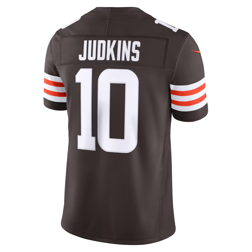 My Store C.Browns #10 Quinshon Judkins Brown Team Vapor F.U.S.E. Stitched Limited Jerseys