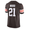 My Store C.Browns #21 Denzel Ward Brown Vapor F.U.S.E. Limited Stitched Jerseys