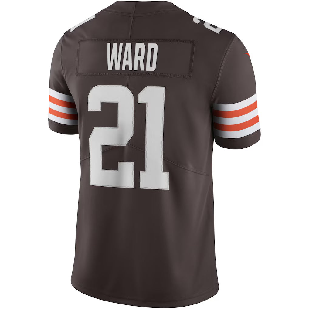 My Store C.Browns #21 Denzel Ward Brown Vapor Limited Stitched Jerseys
