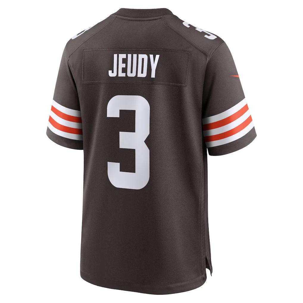 My StoreC.Browns #3 Jerry Jeudy Player Brown Home Game Stitched Jerseys