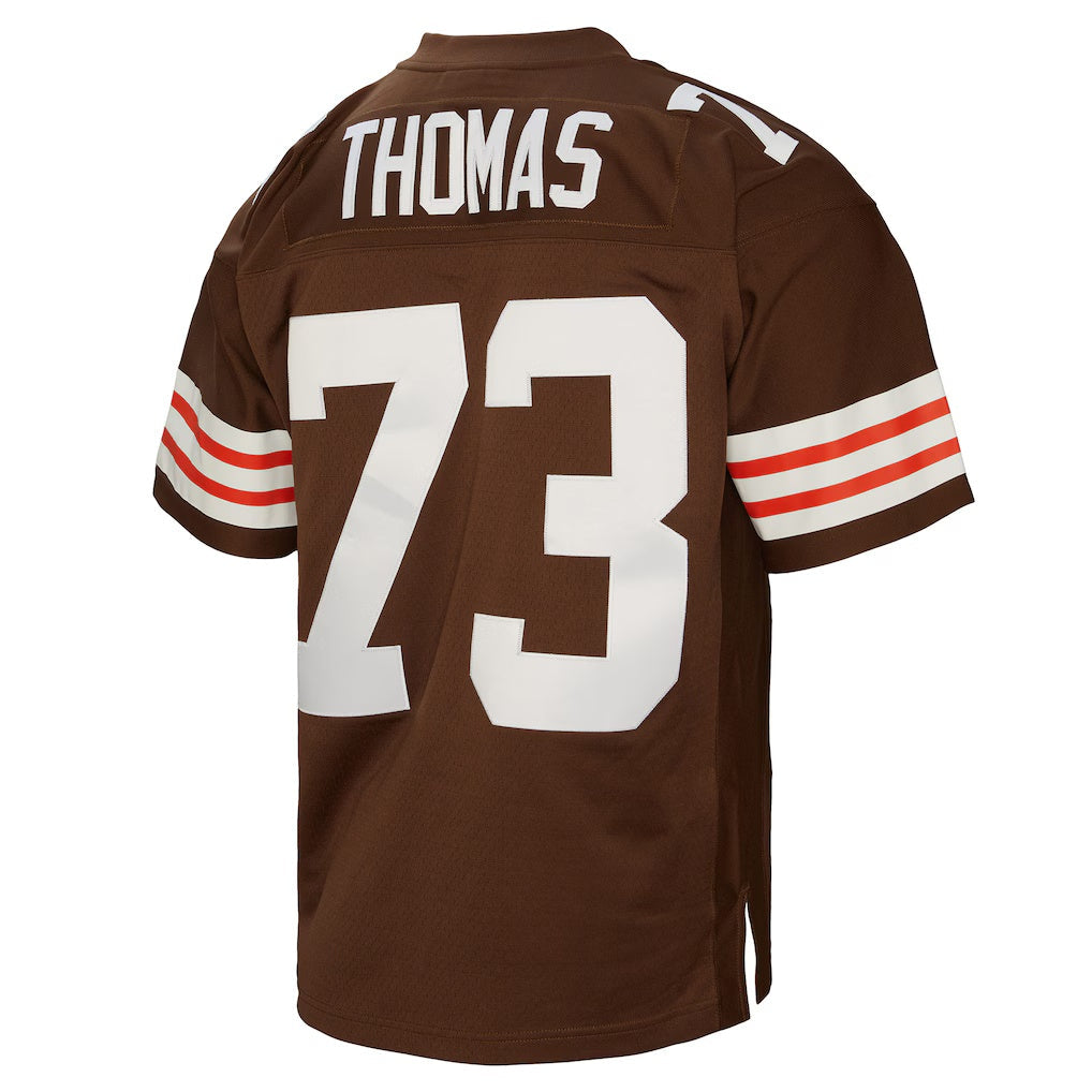 My Store C.Browns #73 Joe Thomas Mitchell & Ness Brown Legacy Replica Stitched Jerseys