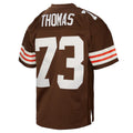 My Store C.Browns #73 Joe Thomas Mitchell & Ness Brown Legacy Replica Stitched Jerseys