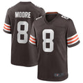 My Store C.Browns #8 Elijah Moore Brown Game Retired Player Jersey American Stitched Jerseys