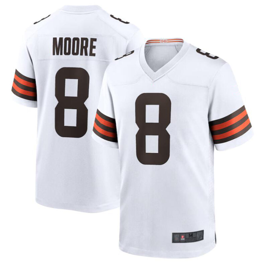 My Store C.Browns #8 Elijah Moore White Game Retired Player Jersey American Stitched  Jerseys