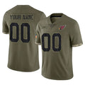 My Store Custom A.Cardinals Olive Salute To Service Limited Game Stitched Jerseys