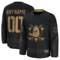 My Store Custom A.Ducks Black 2024 Military Appreciation Practice Jerseys