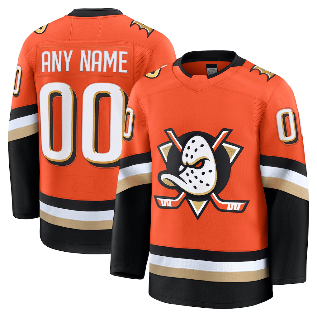 My Store Custom A.Ducks Orange Home Authentic Pro Jerseys