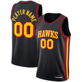 My Store Custom A.Hawks  Black Swingman Jerseys - Statement Edition