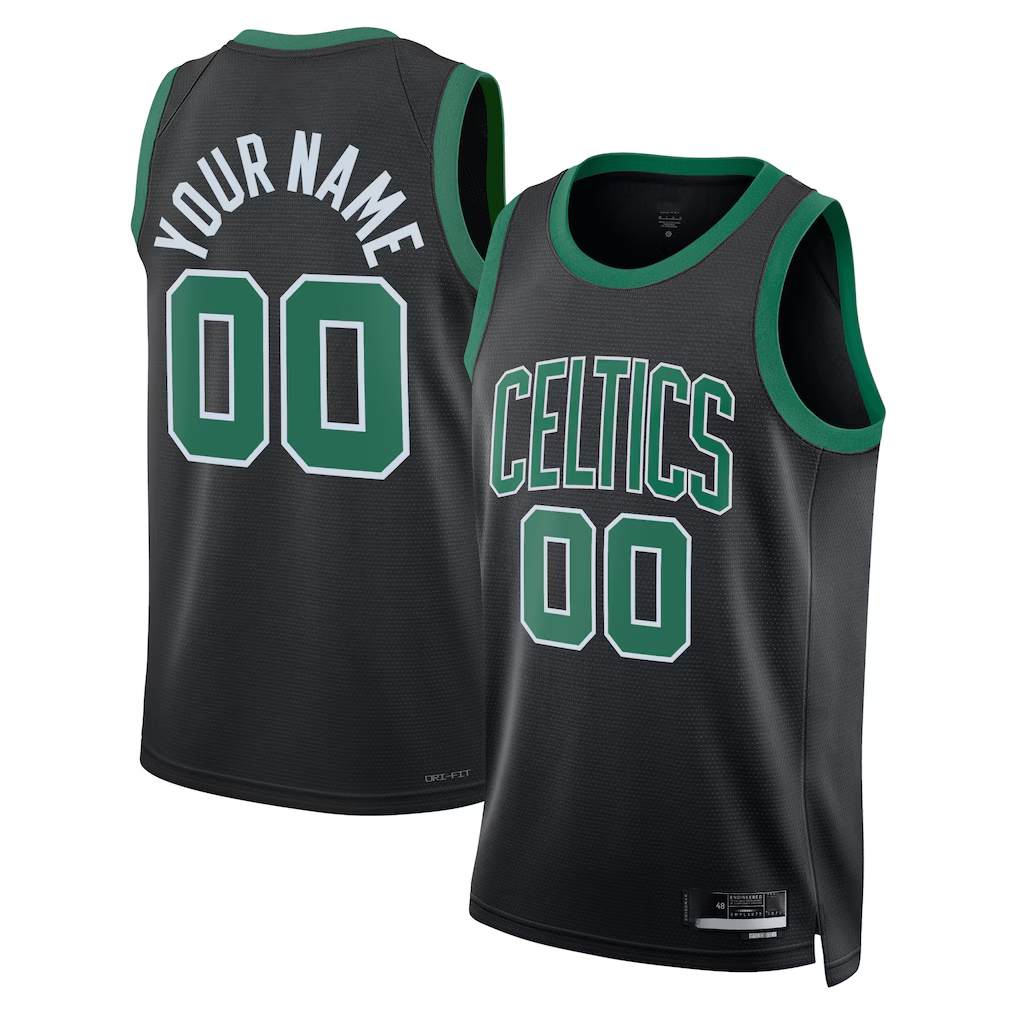 My Store Custom B.Celtics Black 202223 Swingman Jerseys - Statement Edition