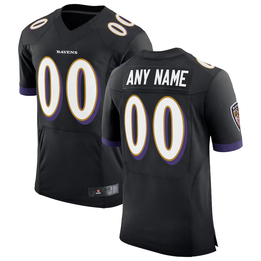 My Store Custom B.Ravens Black Speed Machine Elite Stitched Jerseys