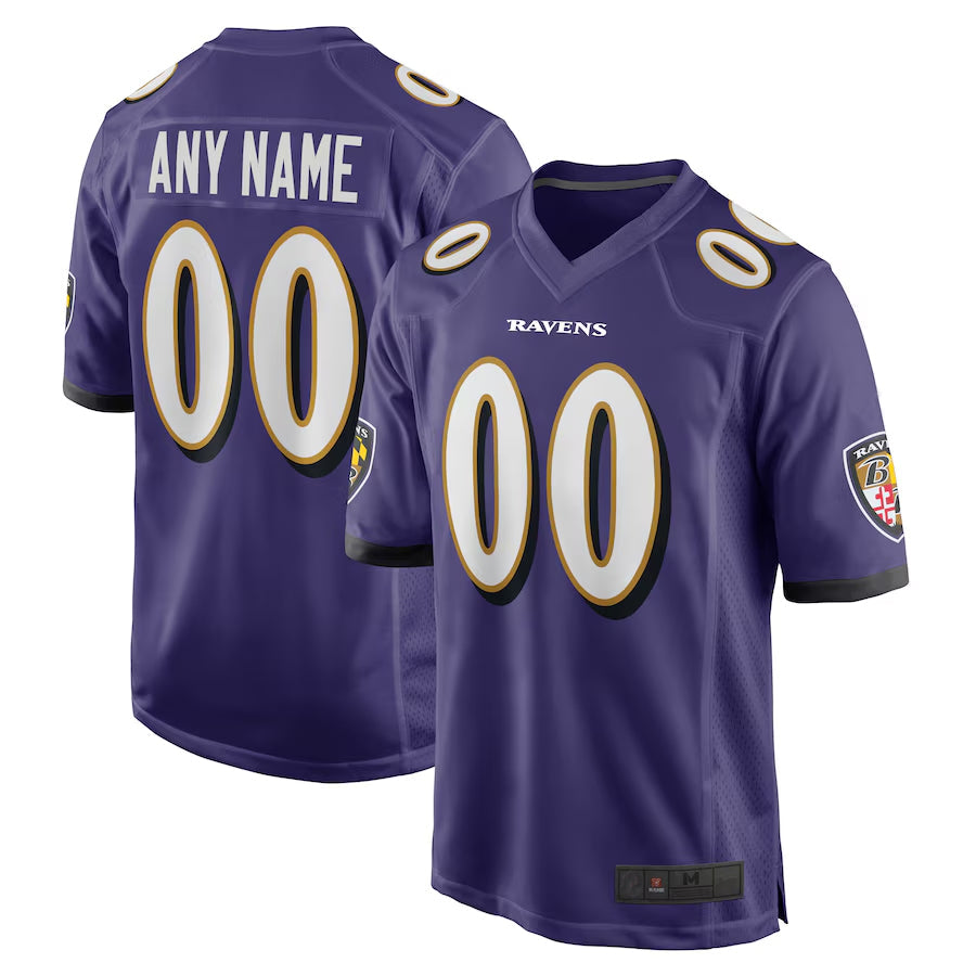 My Store Custom B.Ravens Purple Home Game Stitched Jerseys