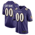 My Store Custom B.Ravens Purple Home Game Stitched Jerseys