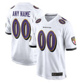 My Store Custom B.Ravens White Home Game Stitched Jerseys