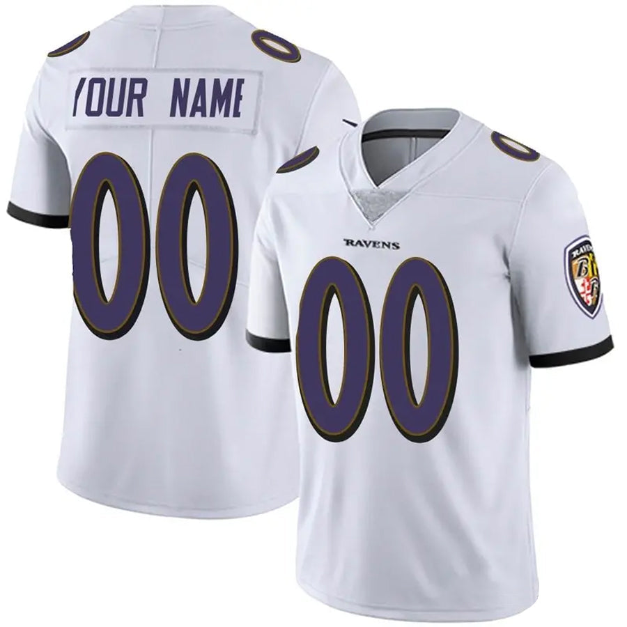 My Store Custom B.Ravens White Vapor F.U.S.E. Limited Stitched Jerseys