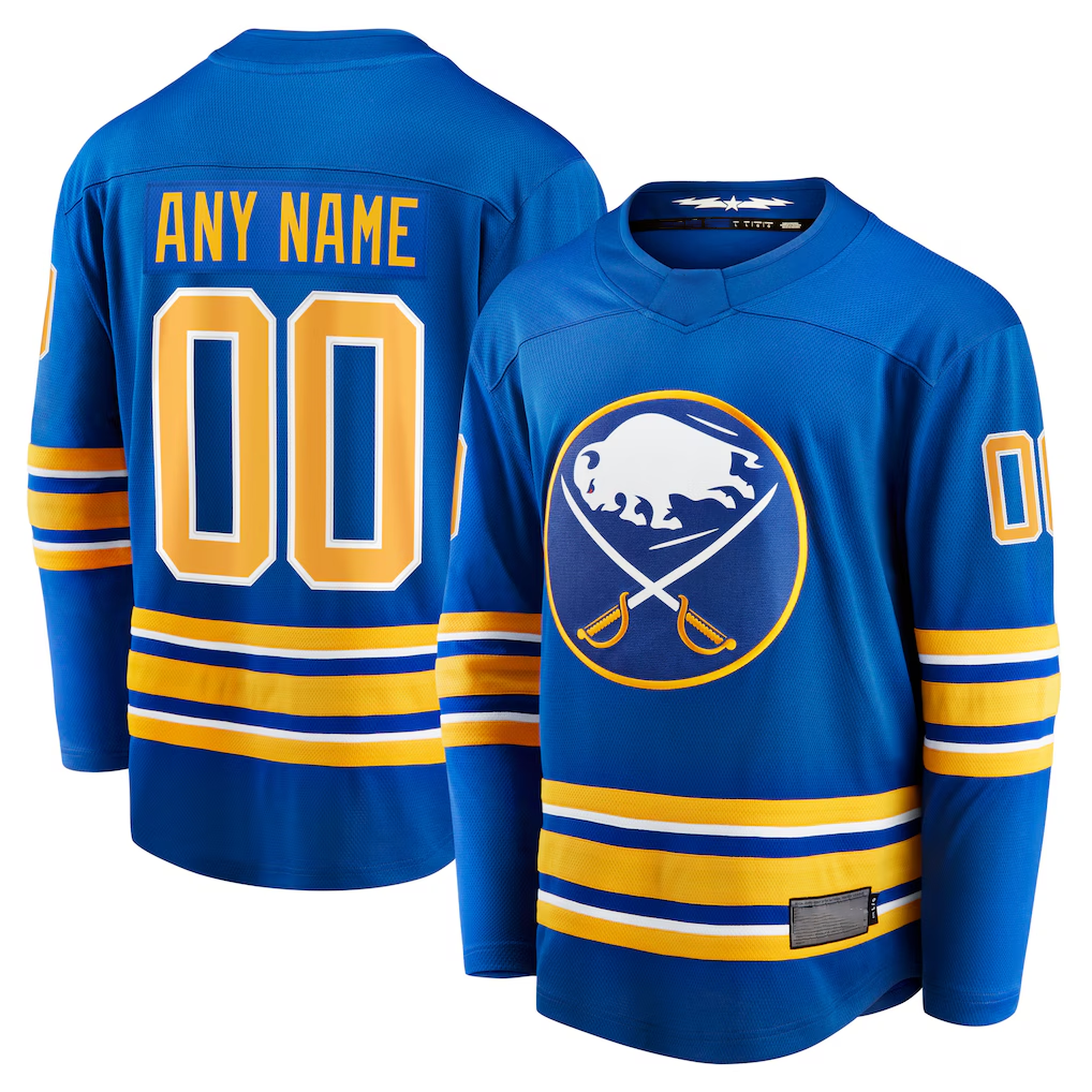 My Store Custom B.Sabres Royal Home Breakaway Stitched Jerseys
