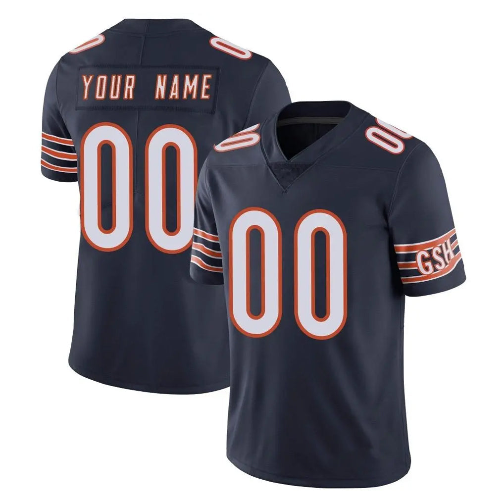 My Store Custom C.Bears Navy Vapor Untouchable Limited Home Game Any Name & Numbers Stitched Jerseys