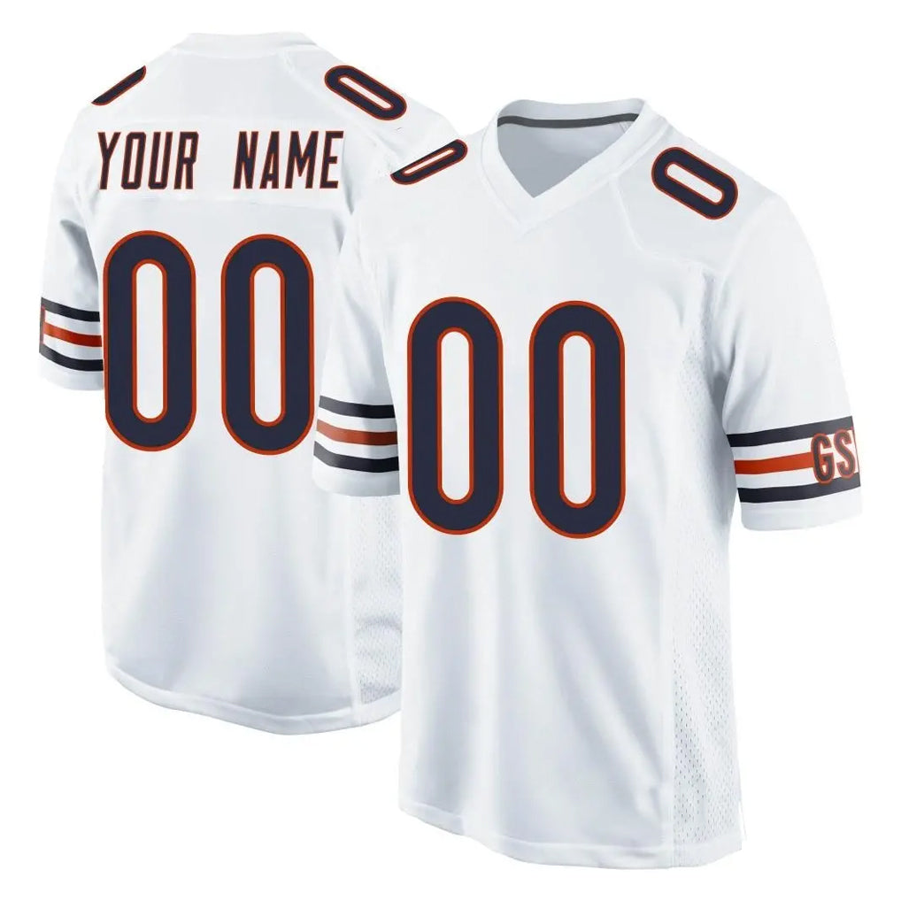 My Store Custom C.Bears White Home Game Any Name & Numbers Stitched Jerseys