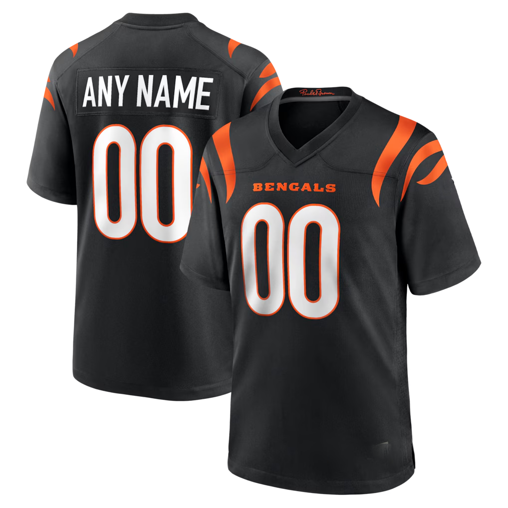 My Store Custom C.Bengals Black Home Replica Game Football Jerseys