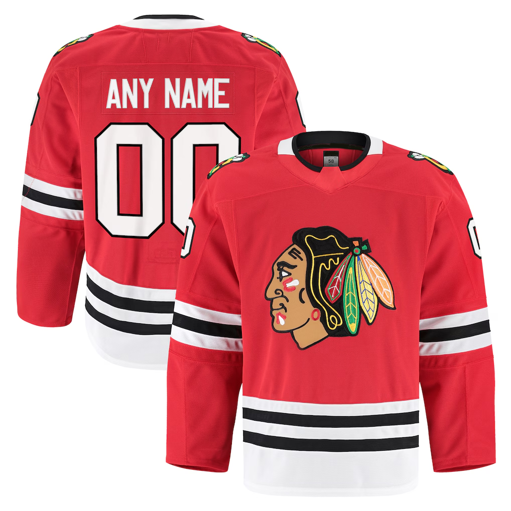 My Store Custom C.Blackhawks Red Home Authentic Pro Jerseys