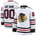 My Store Custom C.Blackhawks White Away Premium Jerseys
