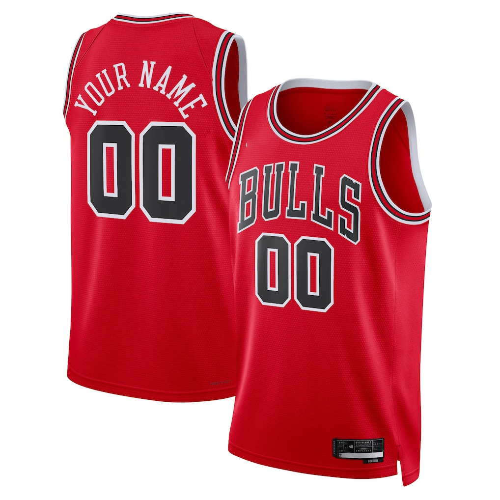 My Store Custom C.Bulls Red Swingman Jerseys - Icon Edition