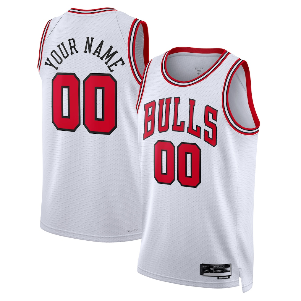 My Store Custom C.Bulls White Swingman Jerseys - Association Edition