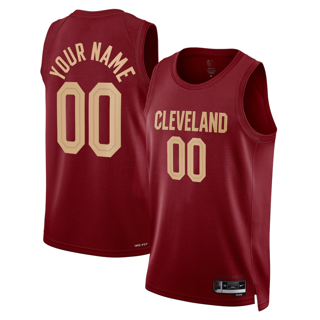 My Store Custom C.Cavaliers Burgundy Swingman Jerseys - Icon Edition