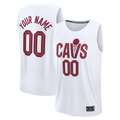 My Store Custom C.Cavaliers White Fast Break Jerseys - Icon Edition