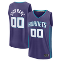 My Store Custom C.Hornets Purple Fast Break Jerseys - Icon Edition