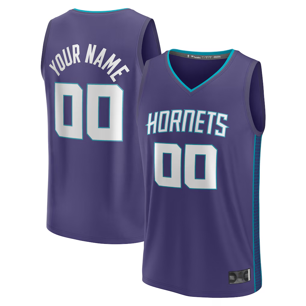 My Store Custom C.Hornets Purple Fast Break Jerseys - Statement Edition