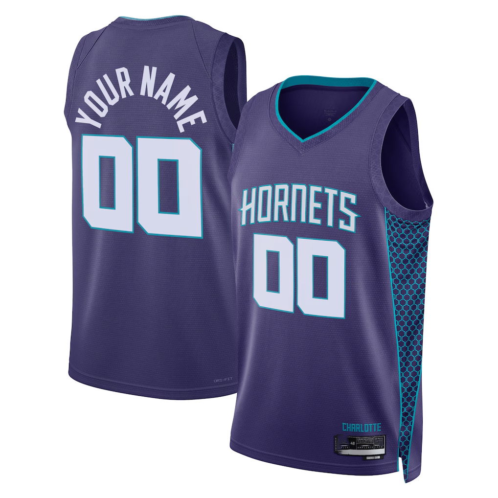 My Store Custom C.Hornets Purple 202223 Swingman Jerseys - Statement Edition