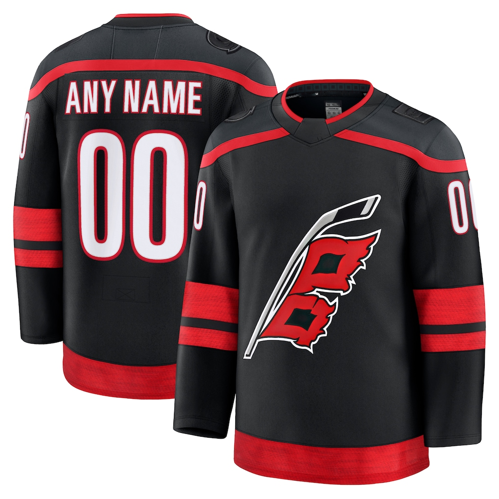 My Store Custom C.Hurricanes Black Home Premium Stitched Jerseys