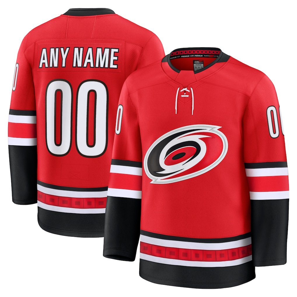 My Store Custom C.Hurricanes Red Alternate Premium Stitched Jerseys
