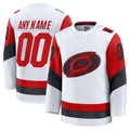 My Store Custom C.Hurricanes White Away Premium Stitched Jerseys