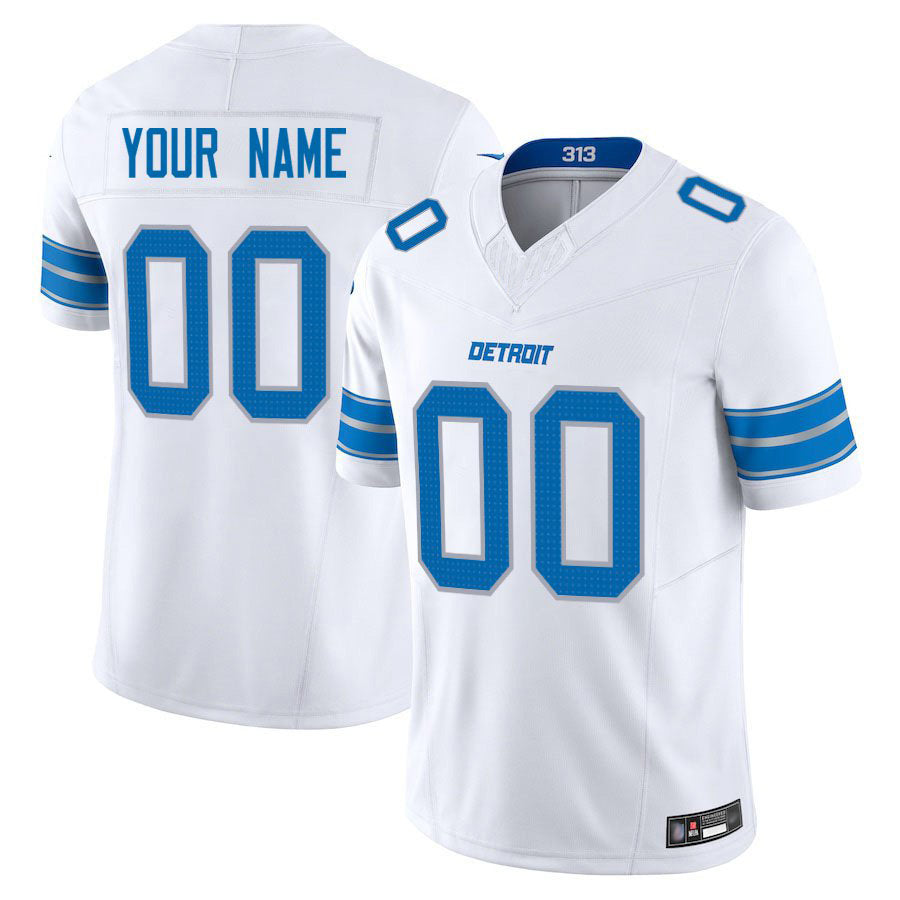 My Store Custom D.Lions White Vapor F.U.S.E. Limited Elite Stitched Jerseys