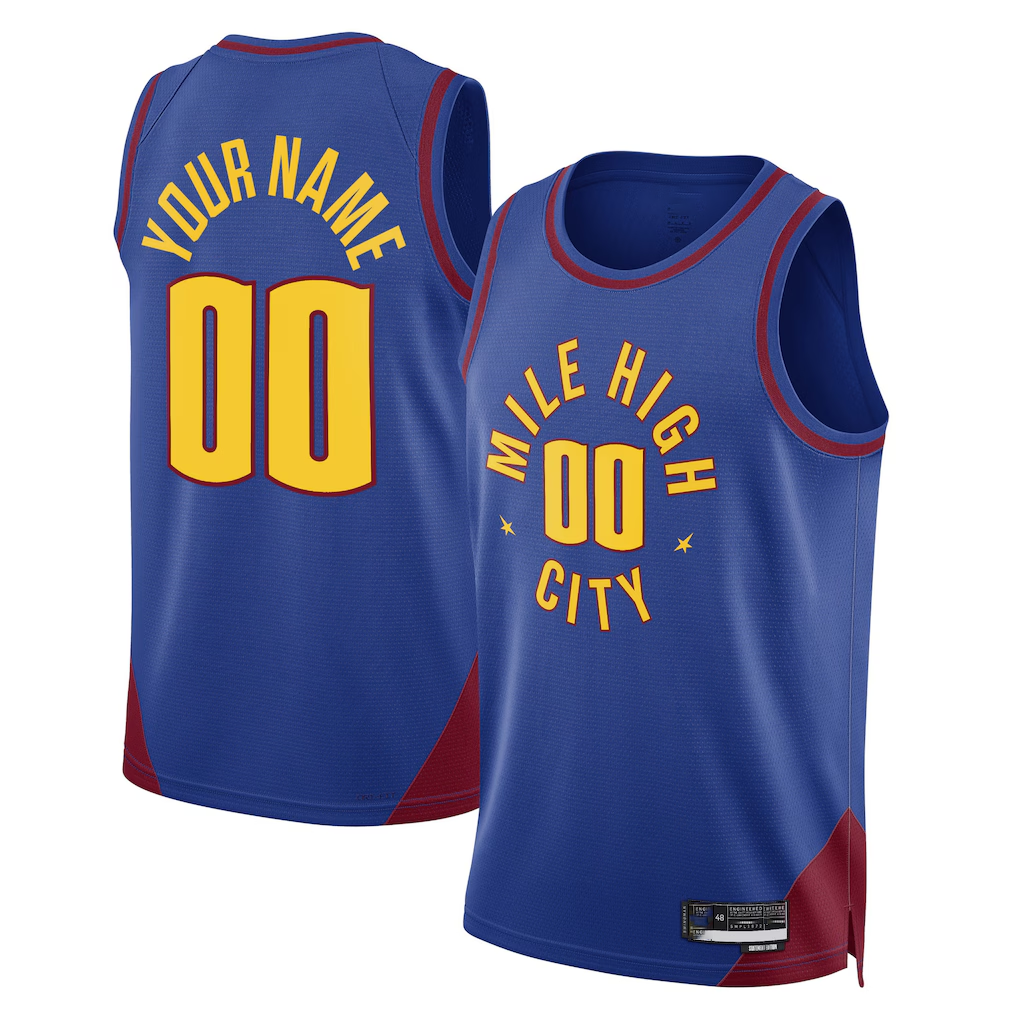 My Store Custom D.Nuggets Blue 202223 Swingman Jerseys - Statement Edition