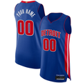 My Store Custom D.Pistons Blue Authentic Jerseys - Icon Edition