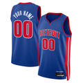 My Store Custom D.Pistons Blue Swingman Jerseys - Icon Edition
