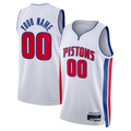 My Store Custom D.Pistons White Swingman Jerseys - Association Edition