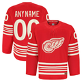 My Store Custom DR.Wings Red Anniversary Authentic Pro Jerseys