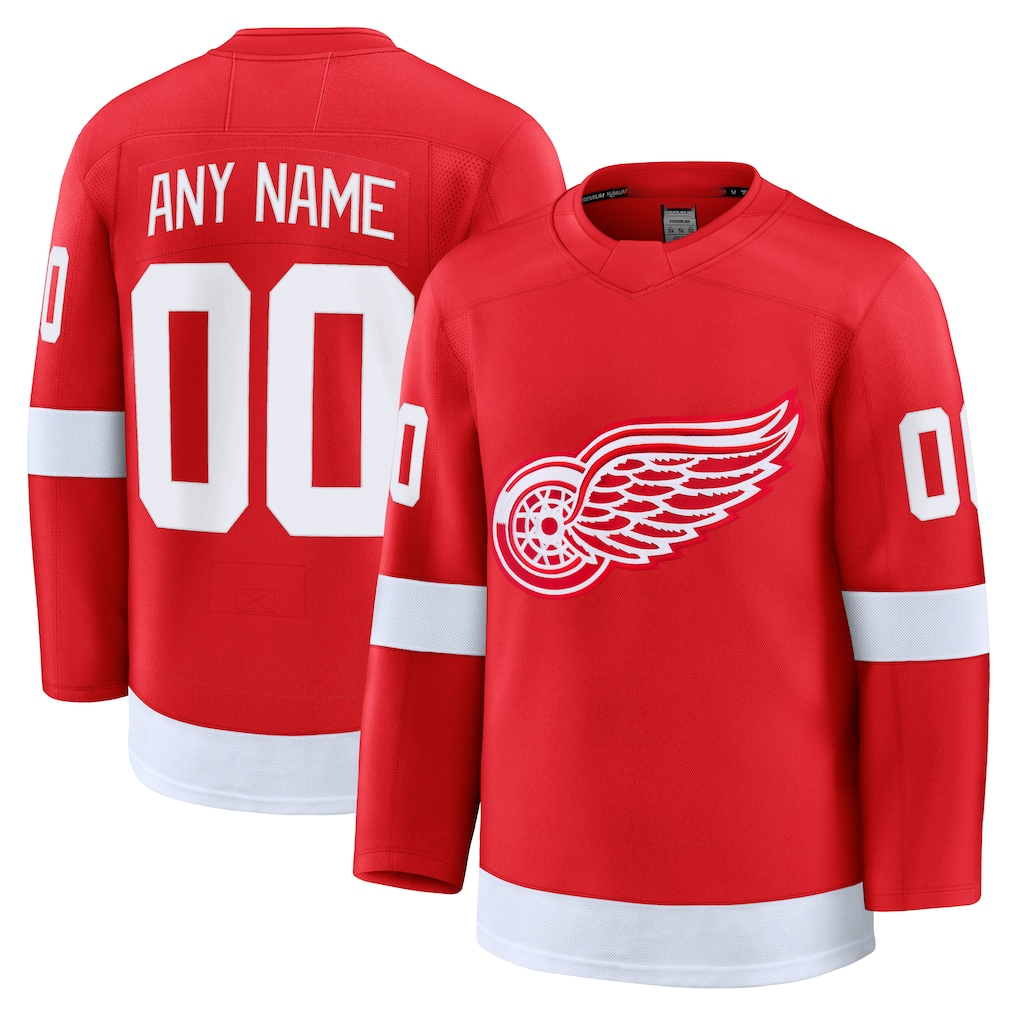 My Store Custom DR.Wings Red Home Premium Jerseys