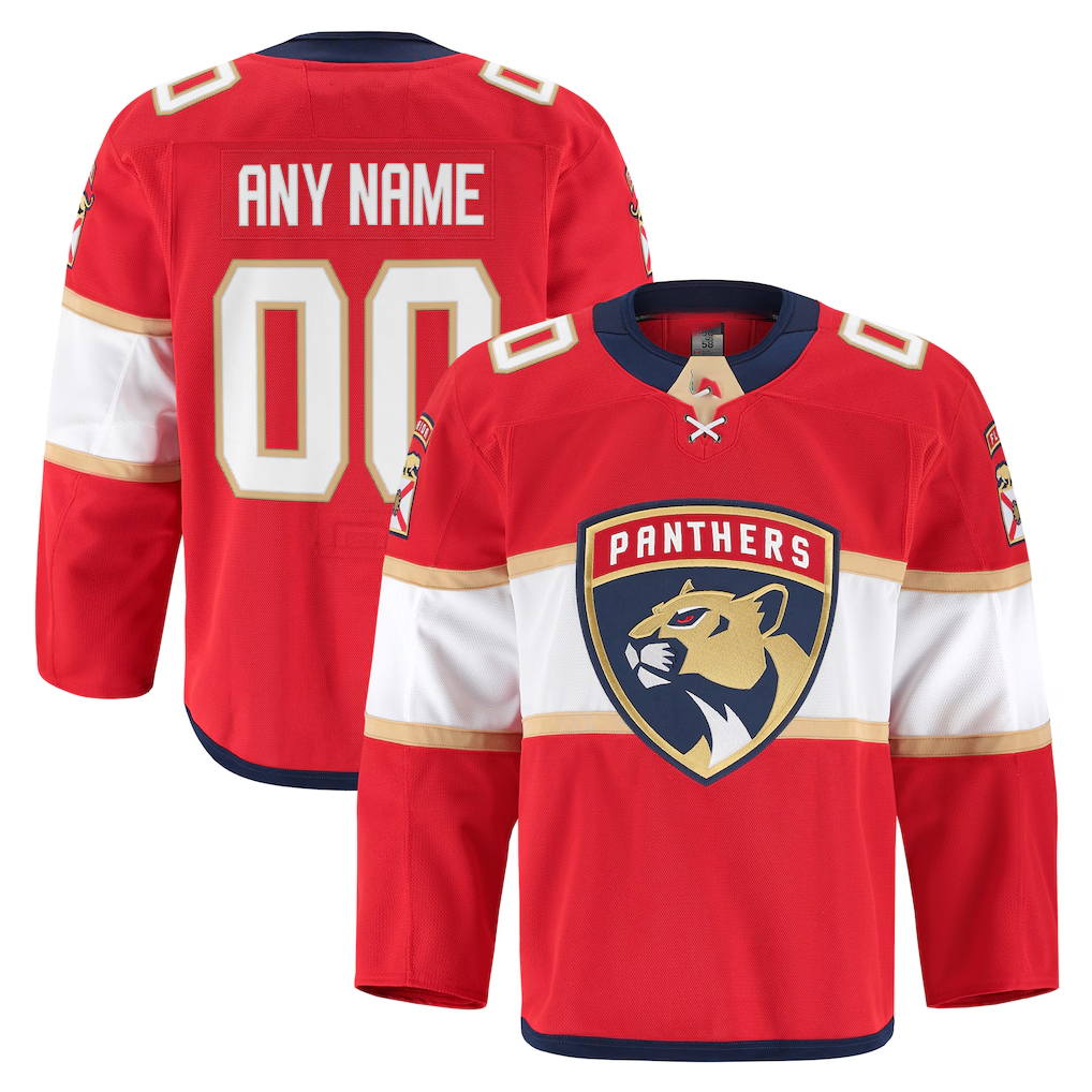 My Store Custom F.Panthers Red Home Authentic Pro Jerseys