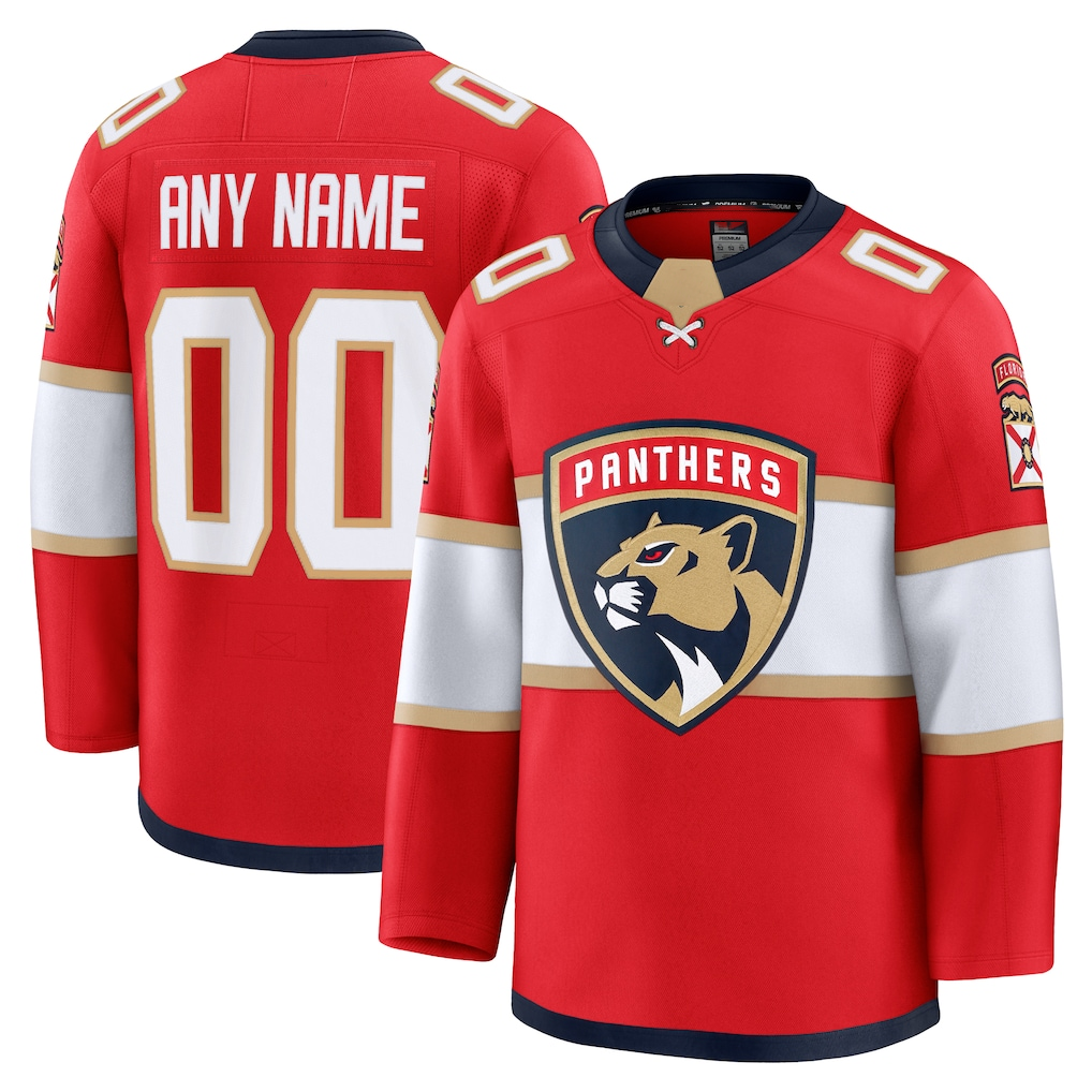 My Store Custom F.Panthers Red Home Premium Jerseys