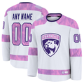 My Store Custom F.Panthers White 2024 Hockey Fights Cancer Practice Jerseys