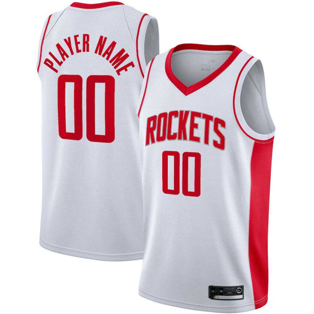 My Store Custom H.Rockets White 202021 Swingman Stitched Jerseys - Association Edition