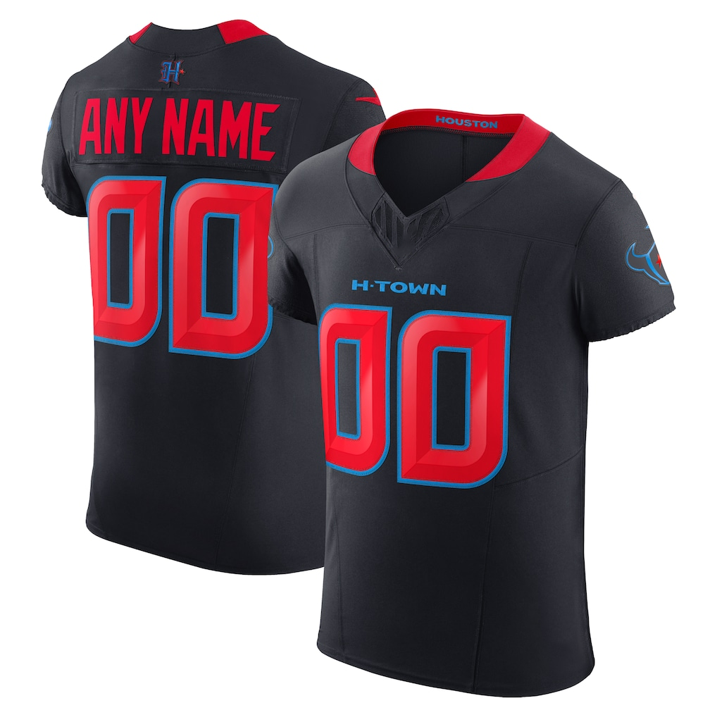 My Store Custom H.Texans Navy Alternate Vapor F.U.S.E. Elite Stitched Jerseys