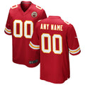 My Store Custom KC.Chiefs Red Replica Game Stitched Jerseys